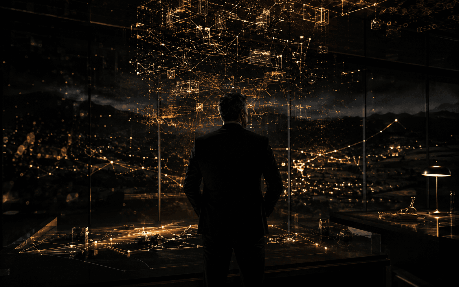 Strategist facing a digital and economic architecture
